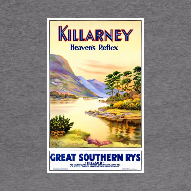 Vintage Travel Poster Ireland Killarney by vintagetreasure